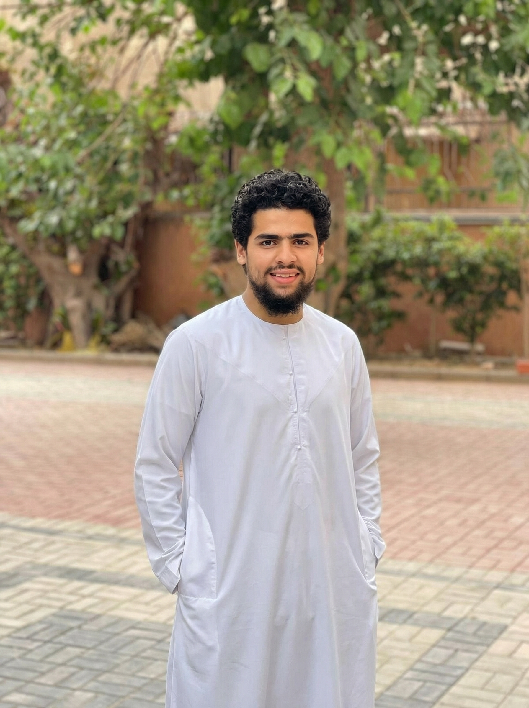 Ahmed Ehab teaching Quran online to a student